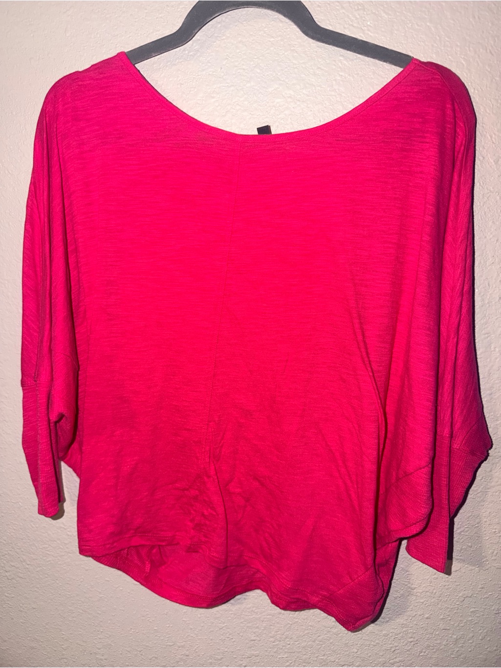 Express Women's Relaxed Boatneck Top - Hot Pink